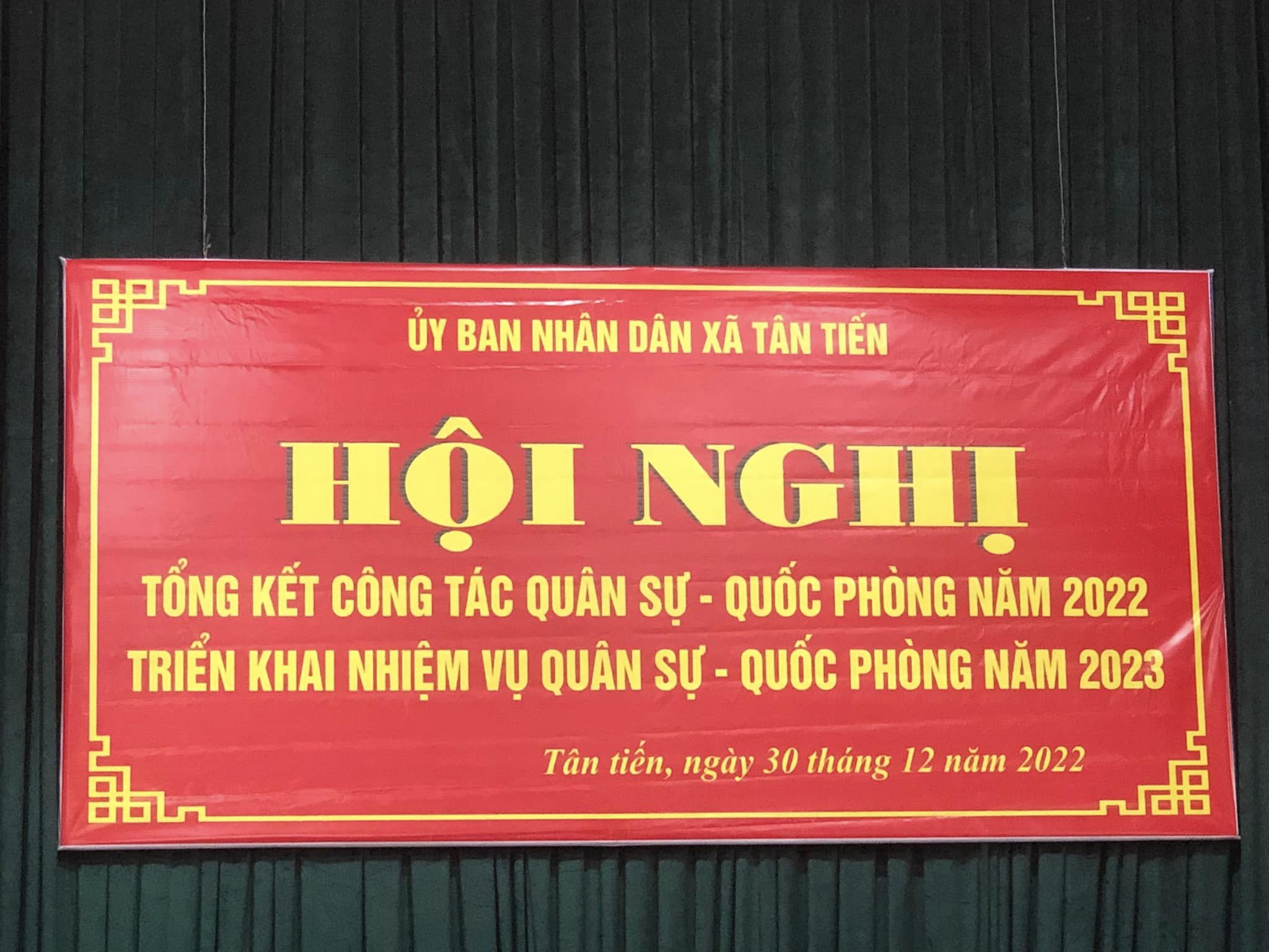 TÂN TIẾN TỔNG KẾT CÔNG TÁC QUÂN SỰ-  QUỐC PHÒNG NĂM 2022
