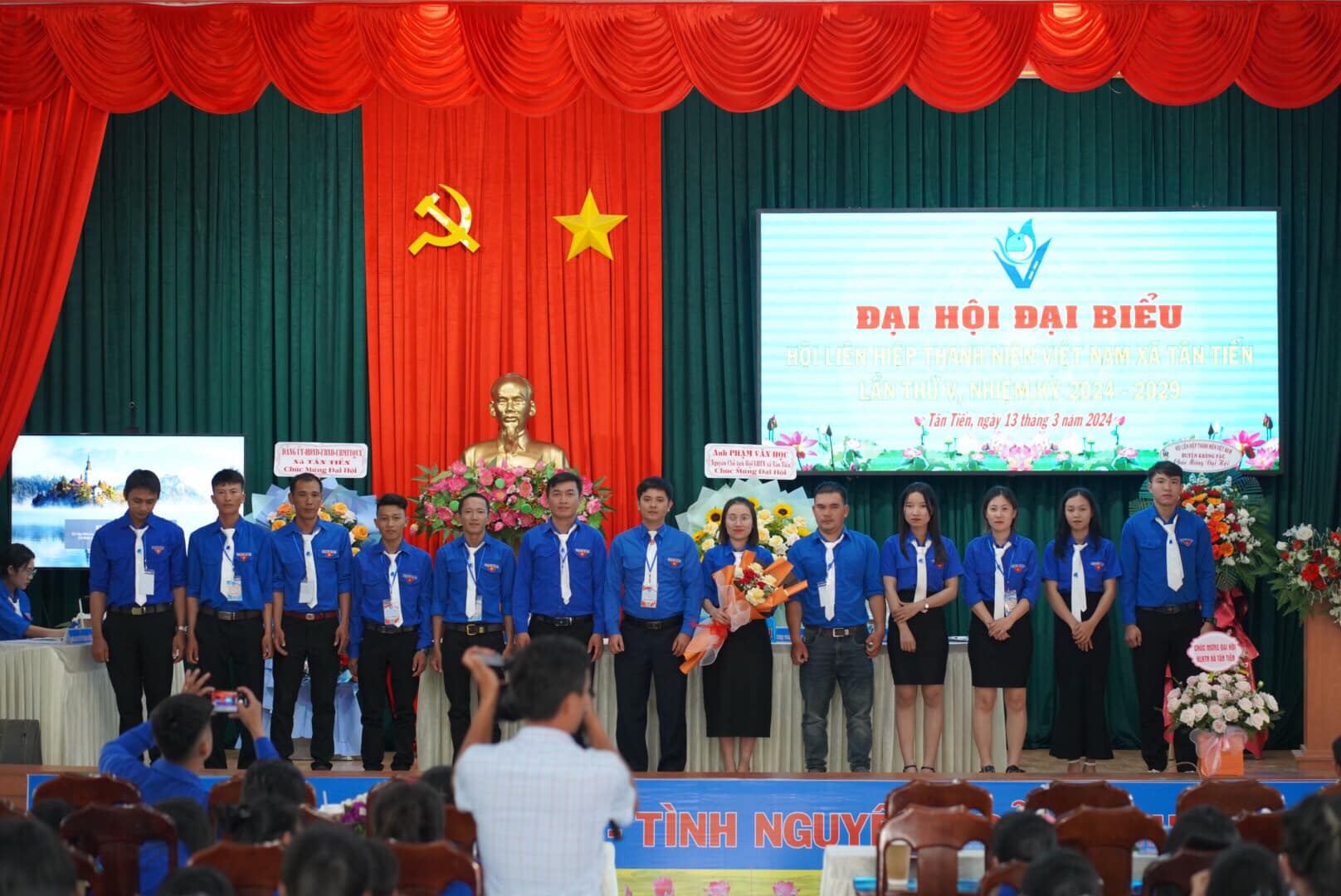ĐẠI HỘI ĐẠI BIỂU HỘI LHTN VIỆT NAM XÃ TÂN TIẾN LẦN THỨ V NHIỆM KỲ 2024-2029
