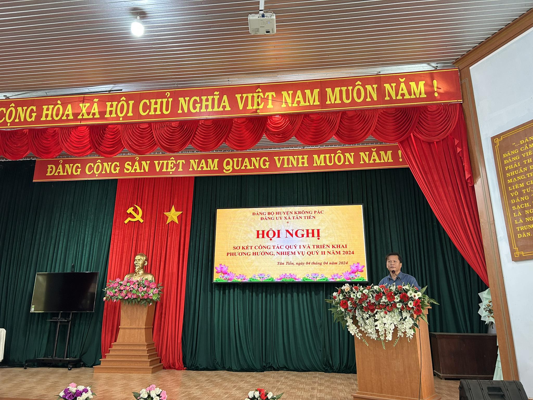 Đảng bộ xã Tân Tiến: Sơ kết công tác quý I và triển khai phương hướng nhiệm vụ quý II/2024