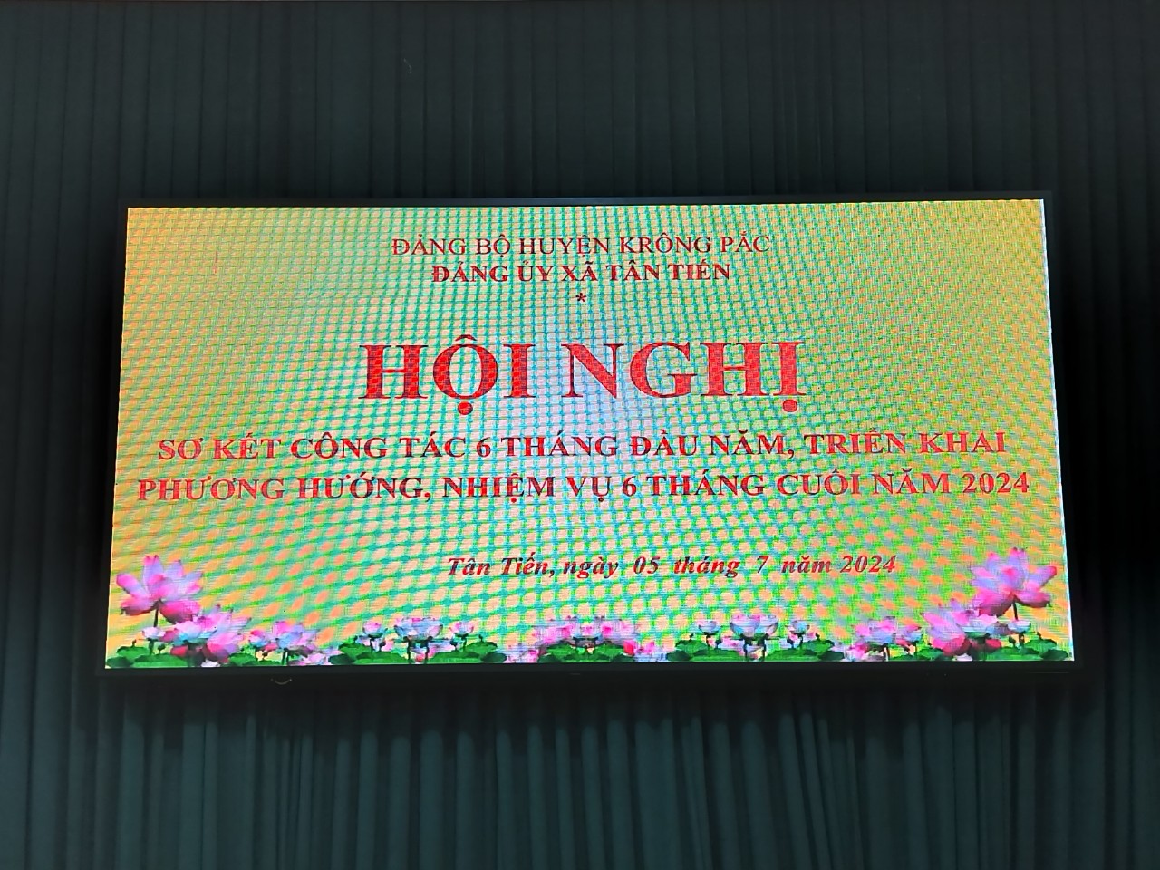 ĐẢNG ỦY XÃ TÂN TIẾN TỔ CHỨC HỘI NGHỊ SƠ KẾT CÔNG TÁC 6 THÁNG ĐẦU NĂM, TRIỂN KHAI PHƯƠNG HƯỚNG, NHIỆM VỤ 6 THÁNG CUỐI NĂM 2024