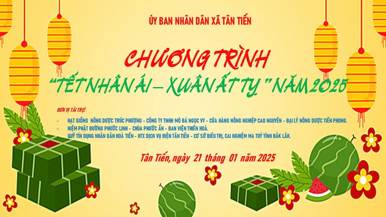 TÂN TIẾN: TẾT NHÂN ÁI XUÂN ẤT TỴ NĂM 2025