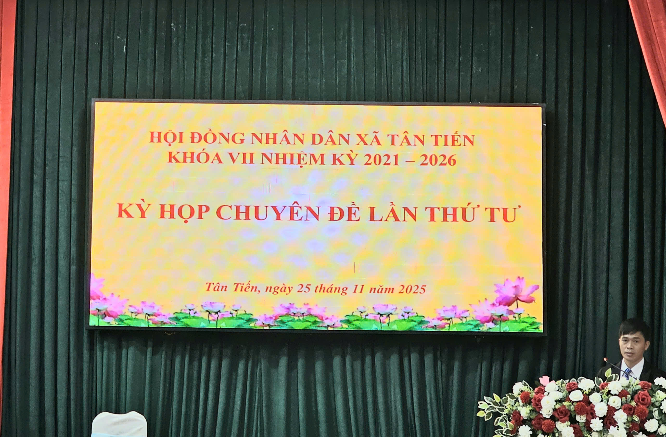 HĐND xã Tân Tiến tổ chức thành công Kỳ họp chuyên đề lần thứ Tư, khóa VII, nhiệm kỳ 2021 - 2026